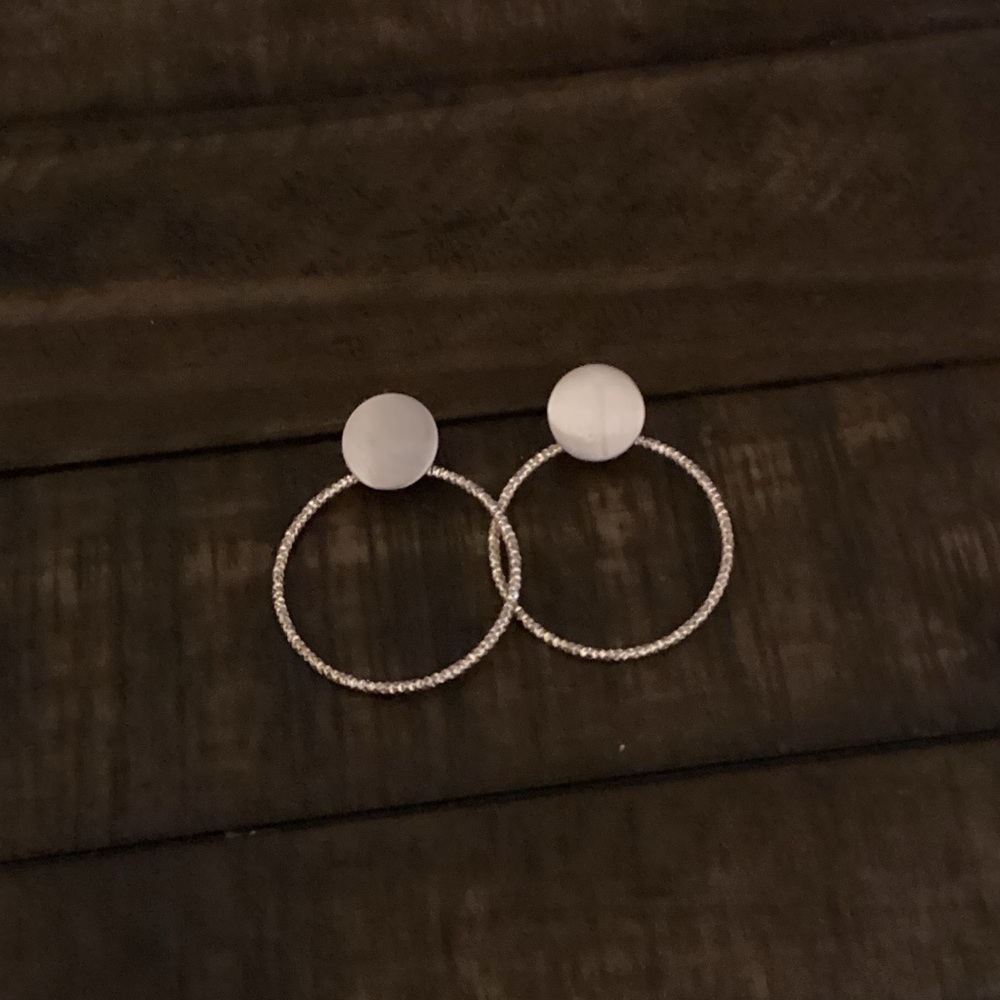 New Directions gold Circle Earrings